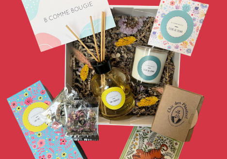 Coffret bougie diffuseur fête des mères